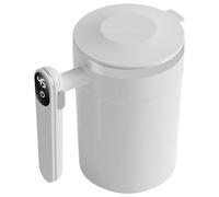 Huvqianu Electric Fun Automatic Stirring Mug, 400 ml Digital Display Design, Automatic Stirrer Coffee Mug, Portable for Latte, Milk, and Cocoa, 3,43 x 4,84 x 5,79 Inches
