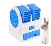 Huvqianu Fan Dog Crate, Small Kennel Cooling Blower, 5.35x4.65x4.33 Inches Size Rechargeable Ventilation, Pet Cooling Equipment for Bedroom Living Room Camping Sleeping, Green, Pink, Blue