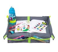 Huvqianu Foldable Travel Tray, Airplane Portable Table, Travel Tray for Kids, Kids Car Seat Tray, Lightweight Travel Tray, Kids Travel Table, Portable Kid’s Tray, Car Seat Table for Kids