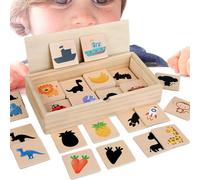 Huvqianu Gioco di Associazione di forme prima età | Puzzle in legno di associazione di per - Soluzione educativa di apprendimento giocoso frutta e verdura per ragazzi ragazze 3 anni asilo