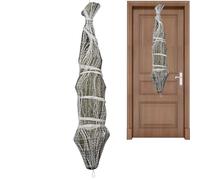 Huvqianu Halloween Hangable Corpse, Realistic Spider Web Prop, 70,87 pollici Reusable Gauze Cotton, Creepy Decor for Haunted House Patio Porch, Backyard, Lawn, Party, Holiday, Gray
