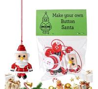 Huvqianu Kit Di Decorazioni Natalizie Con Bottoni - Giocattolo Interattivo - Kit Decorazioni Albero Di Natale Con Bottoni | Per Porta Parete Soggiorno Camera Da Letto Festa Bambini Ragazzi Adulti
