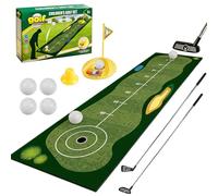 Huvqianu Kit di golf portatile, gioco sportivo, gioco interattivo, gioco di palla, emozionante, gioco d'azzardo, campeggio, avventura, intrattenimento indoor, gioco d'azzardo, giocattolo da golf per