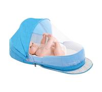 Huvqianu Lettino per bambini, lettino traspirante, culla pieghevole, lettino da viaggio pieghevole, lettino da viaggio, facile da trasportare, lettino da comodino, culla pieghevole per bambini