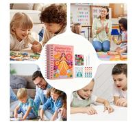 Huvqianu Libro Da Disegno Per Bambini,Creativo Ed Educativo,Libro da Colorare con Attività | Per La Famiglia Compleanni Casa Attività Indoor L'Educazione Il Natale L'Apprendimento L'Intrattenimento