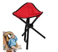 Huvqianu Lightweight Folding Stool, Outdoor Folding Bench, 14,96 x 3,94 x 3,94 pollici Easy-to-Carry Design, Quick-Fold Mechanism, portatile Triangular Camp Seat for Hiking, Backpacking, Fishing