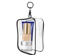 Huvqianu Multifunction Square Keychain Bag, Clear Figure Storage Organizer, 6.3x4.72in Square Model for Small Figures and Dolls, Portable Display Bag for Collectibles