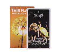 Huvqianu Oracle Cards Deck, Tarocchi del percorso risvegliato della fiamma gemella, tarocchi per divinazione del destino, giochi di carte da tavolo da 10,5 x 6,3 cm, giocattolo da tavolo per famiglia