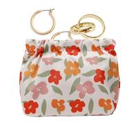 Huvqianu Organizer per rossetto, custodia per rossetto per borsa - Organizer per articoli da toeletta dal design floreale - Borsa da toilette elastica per borsetta, borsa per trucchi, piccole borse