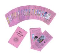 Huvqianu Pink Tarot Deck - Oracle Cards Learning Accessories, Exquisite Display Grip Comfort Feature, Paper Card Balance Style, Party Gear Compact Design, Tarot Set for Friends, Family, Lovers