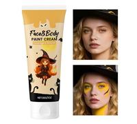 Huvqianu Pittura per il viso, tubetto grande a base d'acqua, per tutto il corpo, accessorio per costume da trucco a lunga durata per adulti e bambini, cosplay, feste di Halloween, teatro, palcoscenico