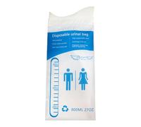 Huvqianu Sacchetti per pipì da viaggio, 800 ml, unisex, portatile, da campeggio, per auto, esterni, campeggio, igiene, casa, viaggi, viaggi su strada