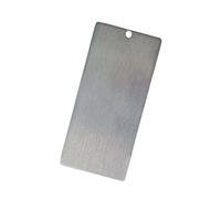 Huvqianu Sci Wax Scraper, Stainless Steel Snowboard Waxing Tools, 5.12x2.36x0.04in Portable Maintenance Kit per Smoothing and Tuning, Winter Sports Accessories