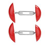 Huvqianu Shoe Expander, non Slip Toe Stretcher, alluminio Profile Knobs, Adjustable Head Expander Foot Care, Helps Relieve Blisters and Calluses, Great for Uneven Foot Sizes, rosso, Se référer au