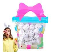 Huvqianu Speckled Egg Decorations, Springtime Egg Decor, Foam Eggs for Basket Fillers, Foam Speckled Egg's for Crafts, Colorful Easter Eggs Toys, Size 4x2,5x2,5cm