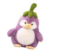 Huvqianu Stuffed Penguin, Cartoon Eggplant Plush Toy, 9,84 pollici Design unico, morbido e morbido cuscino per il comfort confortevole, camera da e soggiorno