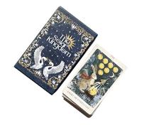 Huvqianu Tarocchi per principianti, strumenti di divinazione dei tarocchi, gioco da tavolo divertente destino intrattenimento divinazione per adulti bambini feste in famiglia esplorazione spirituale
