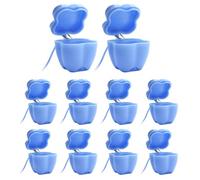 Huvqianu Tooth Box - 10 Piece Colorful Lost Tooth Storage Holders with Lanyard, Cute Keepsake Containers, Secure Organizer Case for Home Nursery School Kindergarten Playroom Birthday