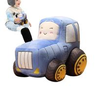 Huvqianu Tractor Plush Throw Pillow | Soft Tractor Pillow | Plush Tractor Cushion | Tractor Design Throw Pillow, Cozy Tractor Plush Pillow, Farm-Themed Plush Pillow