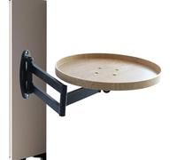Huvqianu Wall Mounted Table, Rotating Bedside Table, 16,93 x 11,81 in Fold Down Wall Stand, Retractable Floating Desk, Ideal for Living Room, Bedroom, and Study, Space Saving Solution at Home