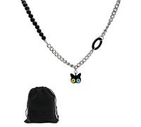 HUVZOR 1 pezzo Collana in Argento, Gatto nero Gatto Carino, Pendente a Forma di Gattino,Gioielli con Animali, Come regalo per madre, fidanzata, sorella, amante dei gatti