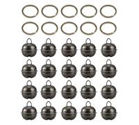 HUVZOR 10 pezzi Campanelli per collari per Cani,campanelli rumorosi per Cani e Gatti Campanelli rumorosi per Collare per Cani e Gatti, Collare Papillon per Cani con Campanello Che Suona(Bronzo)