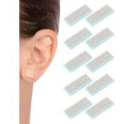 HUVZOR 100 Pezzi Cerotti Per Punto Di Agopuntura,Cerotti Per Punto Auricolare,Cerotto Per Pressione Orecchio,Massaggio Orecchio Auricoloterapia,Semi Di Vaccaria Auricoloterapia