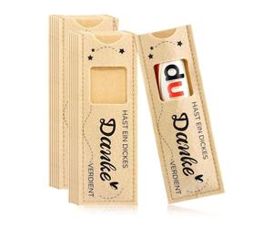 HUVZOR 12 Pezzi Regalo di ringraziamento, sacchetti per imballaggio di cioccolato in feltro, regalo per colleghi, ti merita un grande ringraziamento