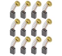HUVZOR 12 Pezzi Spazzole Carbonio Motori Elettrici, Carboncini Motore Elettrico, Spazzole per Motore in Carbonio Riparazione Parte, Adatto a Diversi Strumenti(15mm x 5mm x 8mm)