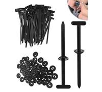 HUVZOR 120-Pack Heavy Duty Black Nylon Self-Locking Cable Ties | Universal UV-Resistant Wire Bundling for Automotive, Home & DIY Projects, Tool-Free Installation Secures Panels and Covers