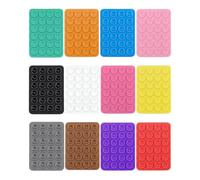 HUVZOR 12pcs ventosa telefono,ventose in silicone,ventosa per telefono adatte a tutti i modelli,antiscivolo,per selfie e video,hands-free,durevole e facile da usare, 12 colori