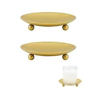 HUVZOR 2 Pezzi candelabri, portacandele per candele fino a 9 cm, portacandele oro, portacandele per decorazione da tavolo, candelabro, matrimonio, preghiera, festa di famiglia e decorazione