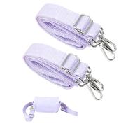 HUVZOR 2 pezzi Nero 3,8cm Cinghia di spalla universale per Borsa Tracolla Sostituzione Staccabile Regolabile per bagagli, Borse, computer(Viola)