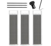 HUVZOR 27 pezzi mine 2,8 mm per matita da carpentiere, HB, infrangibili, durevoli, ideali come mine matita da cantiere per disegni precisi.