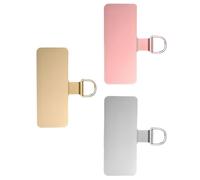 HUVZOR 3 pezzi Toppa per Cordino Cellulare, Ruotabile Cordino per Telefono Patch in Acciaio Inox, Laccio per Cellulare Patch, Toppe di Ricambio per Cordino Telefono