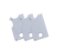 HUVZOR 3 schede per zecche, schede con righello per zecche con lente d'ingrandimento, schede per zecche a pulizia rapida, adatte per esseri umani, bambini, cani, gatti