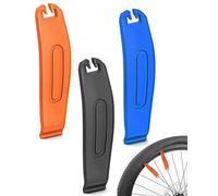 HUVZOR 3PCS Leve Smontagomme Bici, Tyre Glider Super Resistente, Antiscivolo e Fa Risparmiare Manodopera, Adatta per Mountain Bike e Bici da Strada, Arancione/Blu/Nero