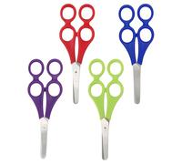 HUVZOR 4 Pezzi Forbici Terapeutiche,Forbici 4-Anelli,Forbici per Apprendimento,Forbici Madre-Bambino con Doppio Manico,forbici per bambini,Forbici per Terapista,Forbici per la classe creativa