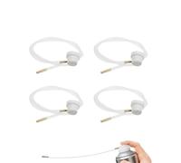 HUVZOR 4 Pezzi Prolunga per Bombole Spray 50cm con Ugello - Accessorio Ideale per Pittura e Manutenzione, Soluzione Pratica per Spazi Stretti e Superfici Difficili da Raggiungere