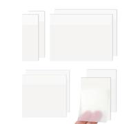 HUVZOR 400 pezzi Note Adesive Trasparenti,Quattro dimensioni Foglietti Impermeabili,trasparenti,Blocchetti memo adesivi,Riutilizzabili,per prodotti per ufficio Casa