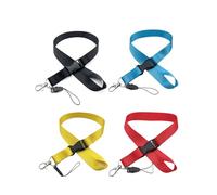 HUVZOR 4PCS Cordino del Collo, Laccio con Fibbia Aragosta Rimovibile, Porta Badge da Collo, Accessori per Chiavi, Fischietti, Carte d'identità, Impresa, Scuole e Ospedali, Ufficio, Colori Multipli