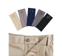 HUVZOR 5 pezzi Estensore di Vita in Denim Bottoni per Jeans e Camicie Comodi Bottoni di Metallo(Cotone)