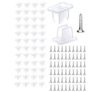 HUVZOR 70 PCS di supporto per striscia LED al neon a tenuta stagna,cuscinetto fisso 6 * 12mm,viti svasate 3x10mm 6 * 12mm e 8 * 16mm,per 5 mm fino a 6 mm,viti incluse per strisce luminose LED