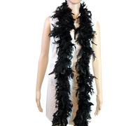 HUVZOR Bufanda de plumas de 60 g y 2 m - Decoración para fiestas navideñas y bodas