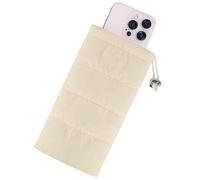 HUVZOR custodia termica per cellulare,Custodia termica universale, borsa termica per telefono, compatibile iPhone 14 13 12 Plus X, compatibile Samsung Galaxy (Beige)