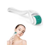 HUVZOR Microneedling Derma Roller,Dermaroller Capelli,Micro-Ago Roller 0,5 mm 540-Aghi Rullo Derma,Efficace contro Acne, Cicatrici, Smagliature, Rughe e Anti-invecchiamento