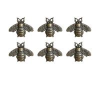 HUWOYG Maniglie for armadietti a forma di ape lucidate antiche vintage da 6 pezzi Per Mobili
