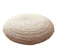 HUWOYG Pavimento in paglia Cuscino morbido Cuscino rotondo Tappetino Tatami intrecciato a mano Tappetino for meditazione for la cerimonia del tè Yoga Per Interni,Casa(40cm)