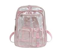 HUWOYG Zaino da donna Borsa in PVC trasparente Zaini trasparenti for adolescenti Studenti Uomini Zaino trasparente for la scuola Per Uomo e Donna
