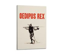 HUWYREWQRH Edipo Rex - Poster estetico da parete, decorazione artistica da parete vintage, su tela, poster decorativo per soggiorno, camera da letto, 30 x 45 cm, stile cornice